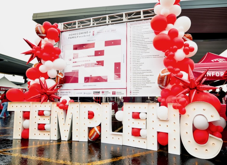 Temple Fan Tailgate event.