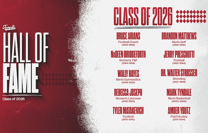 Temple Hall of Fame 2026