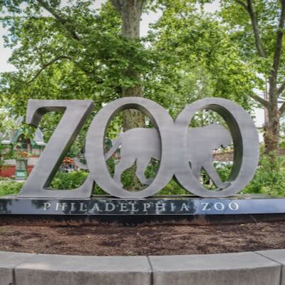 Philadelphia Zoo sign.