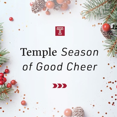 Temple season of good cheer.