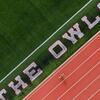 A running track at Temple University.