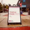 The Temple Made Business Fest sign.